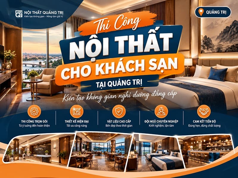 Thi Công Nội Thất Khách Sạn Quảng Trị