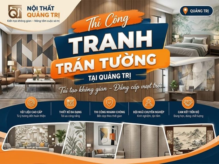 Thi công tranh dán tường tại Quảng Trị